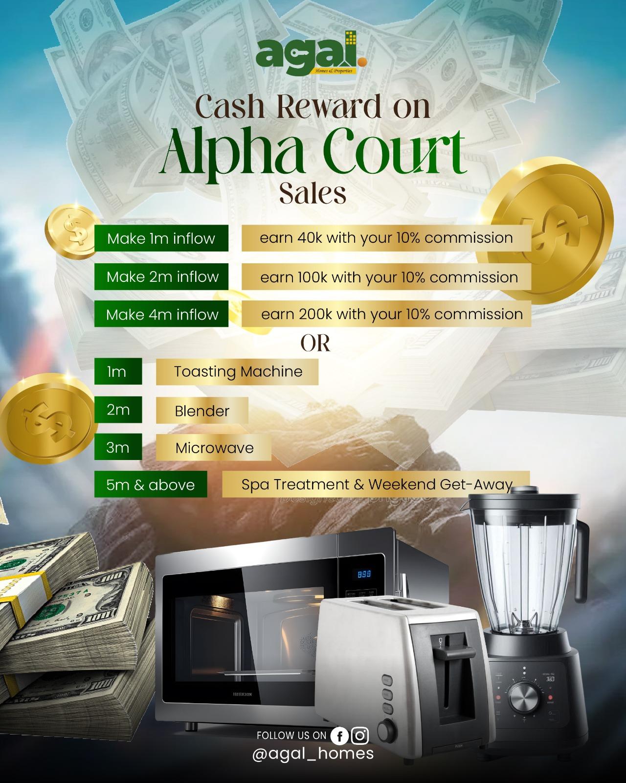 Alpha Court sales rewards